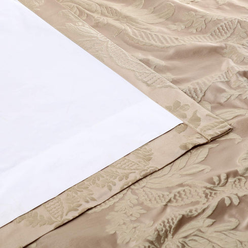 HPD Half Price Drapes Designer Damask Curtains, 96 Inches Long, Faux Silk Room Darkening (1 Panel)