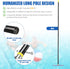 8FT 2-in-1 Commercial) Heavy Duty Pool Brush Combo - Pool Scrubber with Aluminum Frame & Nylon Brush Head, Adjustable
