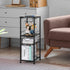 OYEAL Toilet Paper Storage Cabinet, Black Small Bathroom Side Shelf with Drawer for Bathroom, Laundry Room