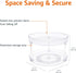 2 12" Amazon Basics Tier Lazy Susan Turntable Organizer for Condiments, Diameter, Clear