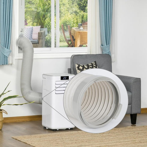 Portable AC Exhaust Hose Coupler, 5.9 Inch Air Conditioner Unit Vent Tube Connector, Portable AC Adapter