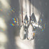 Set 2 (76mm,89mm) Crystal Prism Clear Faceted Glass Olive Prisms Chandelier Crystal Hanging Ornaments for Christmas