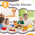 Weewooday Snack and Dip Bowls, 6 Pcs Stackable Plastic Bowls for Chips, Dips, Snacks, Microwave and Dishwasher Safe (6