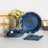 vancasso Stern Ceramic Pie Pan, 9 inch Ruffled Edge, Set of 2, Blue, Deep Baking Dishes