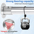 Geesatis 4PCS Total Height 1.57" Fit Diameter 1.0" Pipes High Flange Holder Rod Stainless Steel with Screws