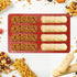 Finger Biscuit Silicone Mould, 2Pack 8 Cavities Finger Shaped Molds, Granola Bars, Twinkie Cake Pan, Rectangular Strip