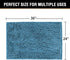 H.VERSAILTEX Non Slip Bath Mat for Bathroom, Luxury Chenille Ultra Soft Rugs 24x36, Washable Dark Teal