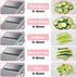 Jonscook Safe Mandoline Food Slicer for Kitchen - Vegetable Chopper With Adjustable Thickness, Multifunctional Veggie