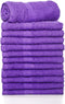 American Towels & Linens Hand Bath Towels, 100% Cotton - Multipurpose - Commercial Grade | Purple