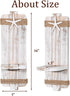SUJUN (Set 2) Disdressed Starfish Wall Candle Sconces of - Beach Decor, Ocean Themed Wall-Mount Candleholders, Nautical