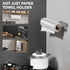 SUS304 Auxmir No Drilling Self Adhesive Toilet Paper Holder, Premium Rustproof Stainless Steel Roll Holder Wall Mount
