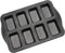 Beasea Mini Loaf Pan, 8 Cavity Nonstick Bakeware, Carbon Steel Square Bread Pan for Baking Oven Cakes