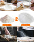 Sifter for Baking, Stainless Steel Round Flour Sifter with Dough Scraper, Diameter 6-8-10-12inch, Mesh-Hole Size 0.25mm