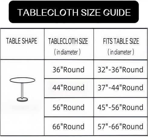 Clear Round Vinyl Fitted Tablecloth - Waterproof Oilcloth Heavy Duty Elasticized Table Cover for Round Table