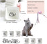 BigNoseDeer Super Cute Cat Ceramic Sauce Dish, Mini Side Seasoning Dish, Snack Serving Dishes, Set of 6 Meow Porcelain