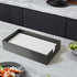 TiHau Acrylic Guest Towel Napkin Holder, Black Bathroom Paper Hand Towels Storage Tray, Disposable Paper Towel Holder