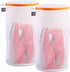 Kimmama Large Size Shoes Wash Bags, Sneaker Mesh Washing Bag, Honeycomb Fabric, Orange Zipper, Pack of 2, 7 x 15 inch