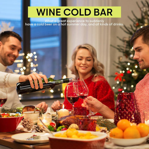 Wine Chiller - 3 in 1 Stainless Steel Wine Cooler Stick with Aerator and Pourer, The Best Holiday Gifts