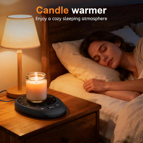 4 Settings 1-12H MEION Coffee Mug Warmer for Desk, Coffee Cup Warmer, Temp & Timer, Coffee Warmer with Auto Shut Off