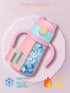 Raki Venus 12oz Kids Insulated Water Bottle Double-Wall Vacuum Kids Water Bottle with Hygiene Silicone Straw