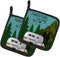 Caroline's Treasures Airstream Camper Adventure Awaits, Pair of Heat Resistant Pot Holders, 7 1/2 x 7 1/2