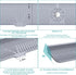 Longer Sink Splash Guard Mat, 33 inch Silicone Faucet Handle Drip Catcher Tray for Kitchen Bathroom Countertop (Grey)