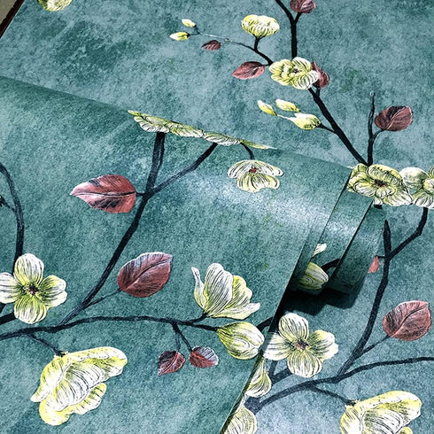 Self Adhesive Vinyl Vintage Floral Shelf Liner Contact Paper, Peel and Stick Wallpaper for Cabinets and Furniture