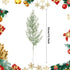 Alpurple 25 PCS Artificial Pine Branches, 13.7 Inches Fake Greenery Plants Pine Sprigs for DIY Garland Crafts Christmas