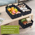 Small Collapsible Baskets, Fabric Storage Bin Organizer for Shelves, Dark Gray for Underwear, Socks, Baby Products