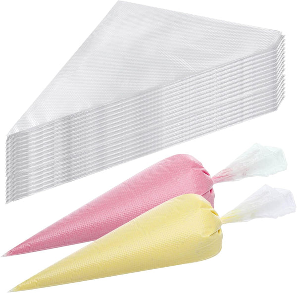 LoveBB 500 Pcs Disposable Piping Bags, 10.6 inch Thick Tipless Pastry Bags for Icing Frosting, Baking Cookies Cupcake