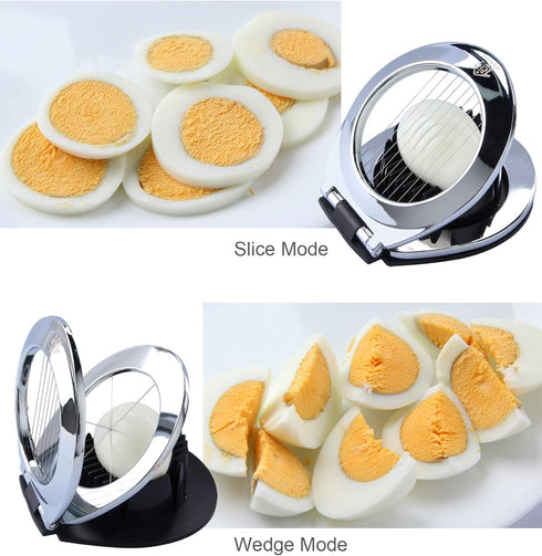 Heavy Duty Stainless Steel Egg Slicer - Dishwasher Safe Egg Cutter
