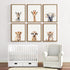 Joocrise Set 6 8x10 Inch Safari Nursery Wall Art Decor of Baby Animal Wall Art Kids Canvas Wall Art Safari Nursery
