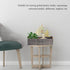 Round Grey Paper Rope Storage Basket, Wicker Baskets for Organizing with Handle, Decorative Storage Bins