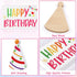 Huray Rayho Birthday Tiered Tray Decor Celebration Wooden Sign Colorful Birthday Party Supplies Make Wish Freestanding