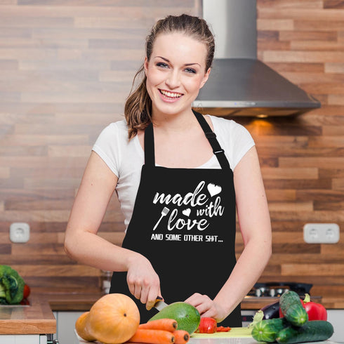Funny Aprons for Women - Kitchen Chef Cooking Baking BBQ Grill Aprons with 2 Pockets