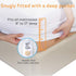 3D Sleep Mantra California King Adjustable Mattress Cover, White, Vinyl-Free Air Fabric, Waterproof, Machine Washable