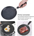 plplaaoo Non Stick Crepe Pan, Aluminum Egg Omelette Skillet with Comfortable Handle, Induction Cooker, 8in