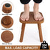zaowofires 9.3inch) Solid Wood Step StoolWooden Plant Stool, Wood Plant Stand, Round Footstool, Removable Portable