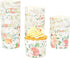 Sparkle and Bash 50 Pack Floral Cupcake Wrappers, Watercolor Flower Paper Baking Cups for Parties