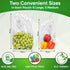 30-Pack Reusable Produce Bags for Refrigerator, Keeps Fruits, Vegetables & Herbs Fresh Longer