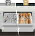 Bamboo Kitchen Drawer Organizer, 8.25 Inch Silverware Holder for Small Drawers, Cutlery Organizer