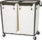 STO STO 280L Rolling Industrial Laundry Hamper with Wheels, 2-Compartment Extra Large