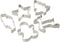 Tovolo Christmas Cookie Cutters, Steel Set of 5 for Holiday Baking Supplies