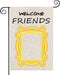 ZJXHPO Welcome Friend Garden Flag, Inspire Gift Novelty Outdoor Flag for Garden Decor
