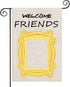ZJXHPO Welcome Friend Garden Flag, Inspire Gift Novelty Outdoor Flag for Garden Decor