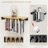NANATI 2 Set (16.5L8.7W1.5H) of Floating Bookshelf, Pine Wood Invisible Bookshelf, Hanging Bookshelves for Wall, Unique