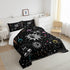 Set Sets Set Bohemian Sun Moon Comforter Queen Trippy Stars Style Bedding For Kids Teens Zodiac Libra Pattern Duvet