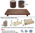 Walnut Cutting Board Feet, Non-Slip Self Adhesive Legs, Wooden Chopping Board Feet with Screw (Short)