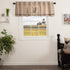 VHC Brands Sawyer Mill Charcoal Valance Curtain, Farmhouse Country Chicken Cotton, Gray and Tan, 20x72