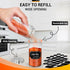 Set, 6 Pack 4oz 136 1 Segarty Glass Spice Jars Clear Spice Jars with Labels Stickers and Chalk Pen, Empty Spice